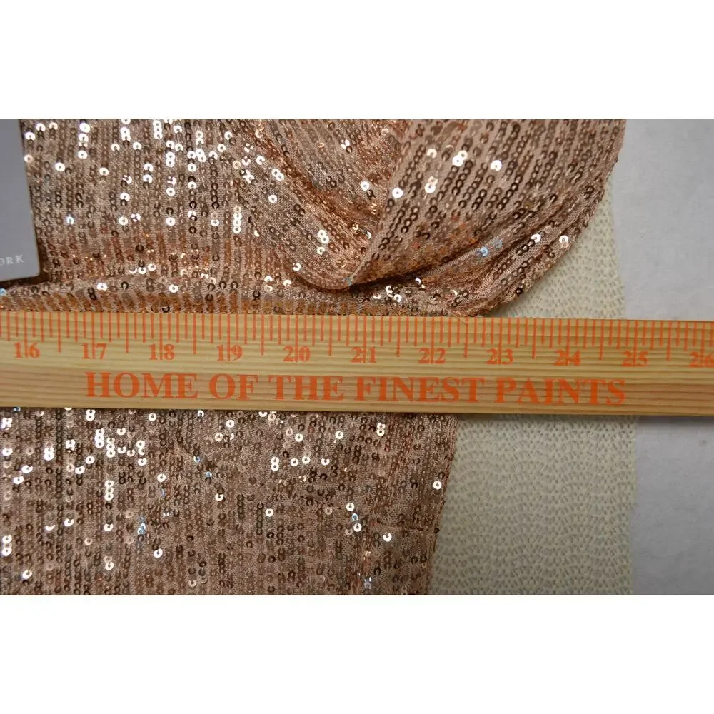 Preston & Yorke Gold Full Micro Sequin Shift Dress Knee Length NWT Size 18 Party